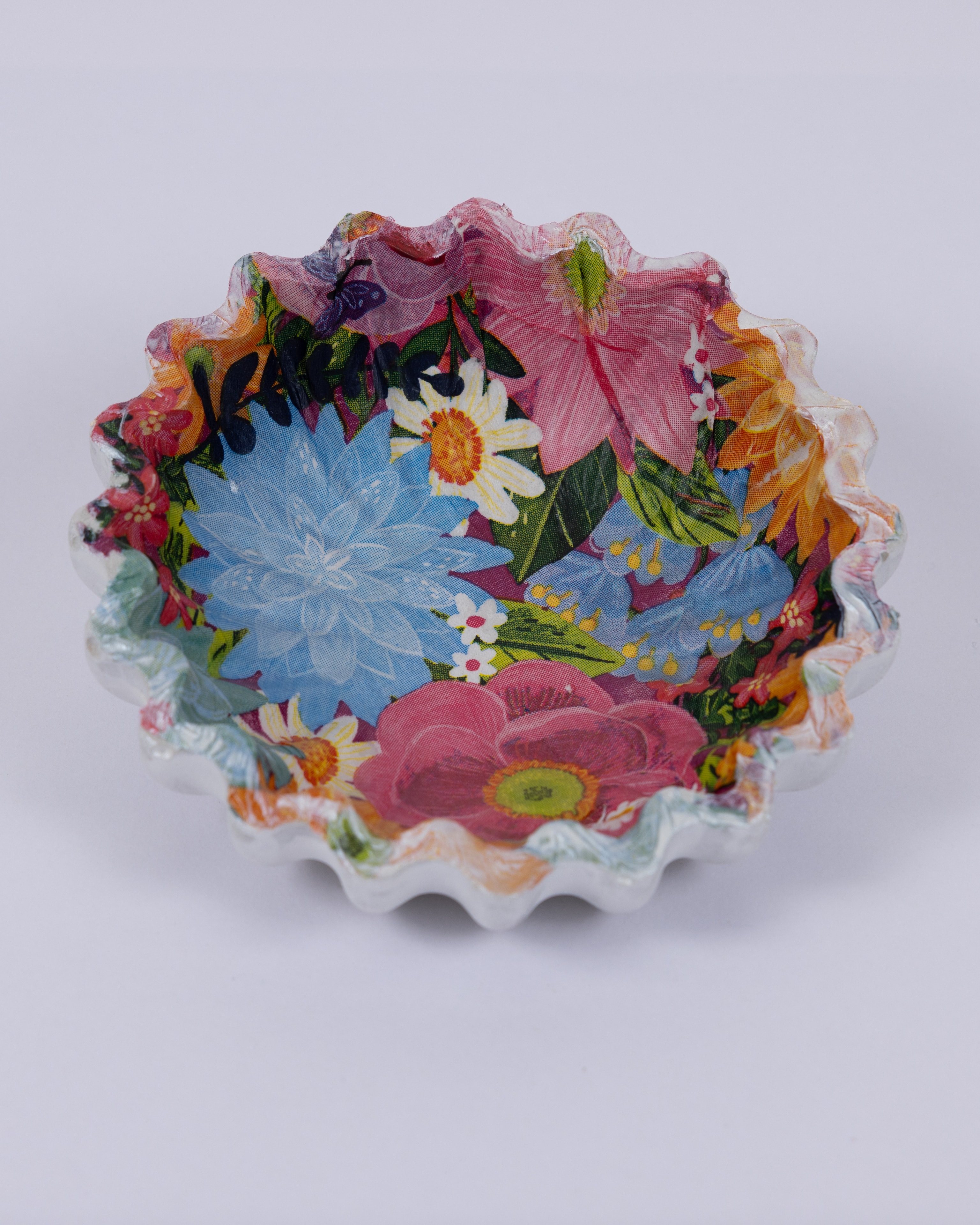 Floral Fabric Bowl