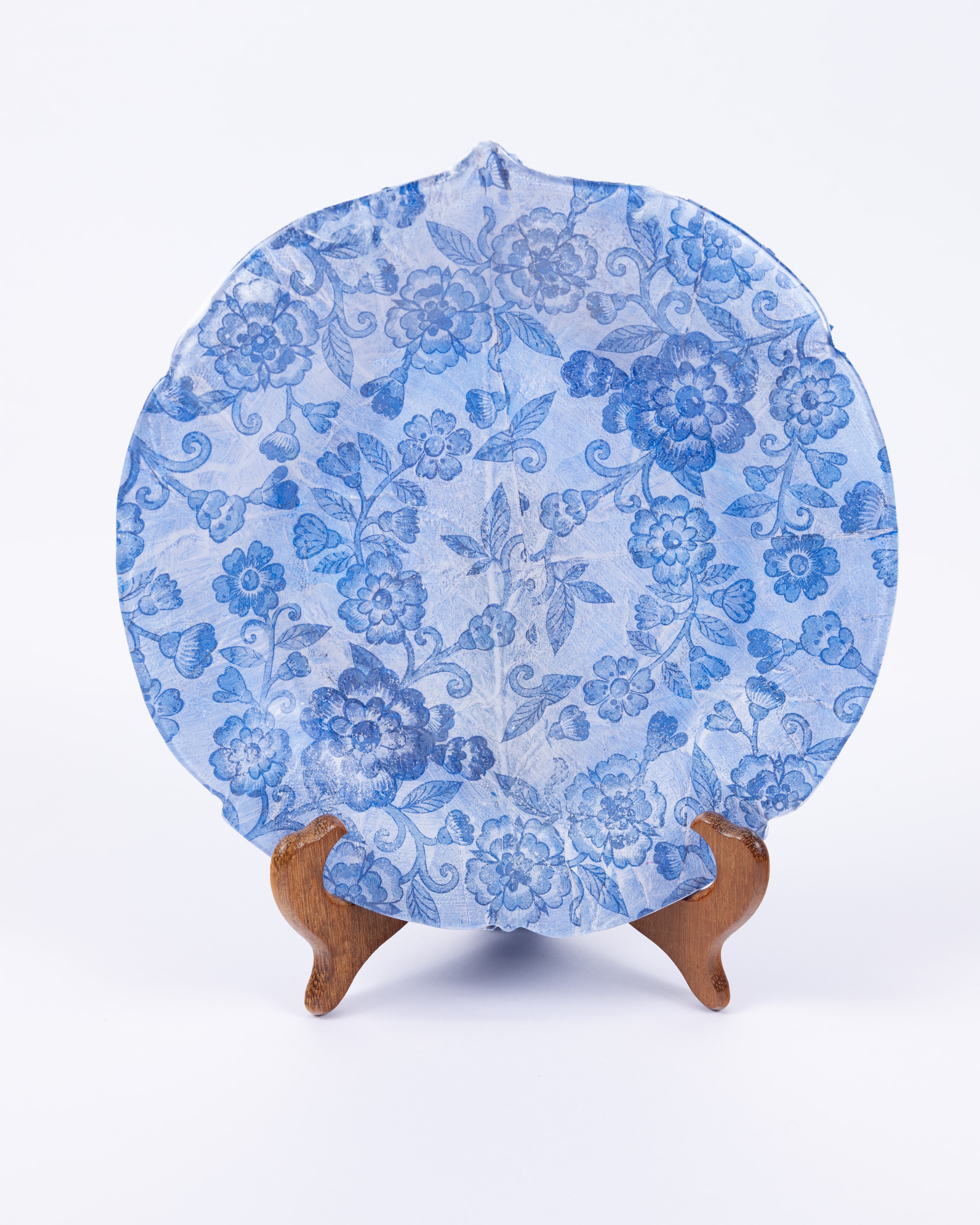 Blue Floral Plate