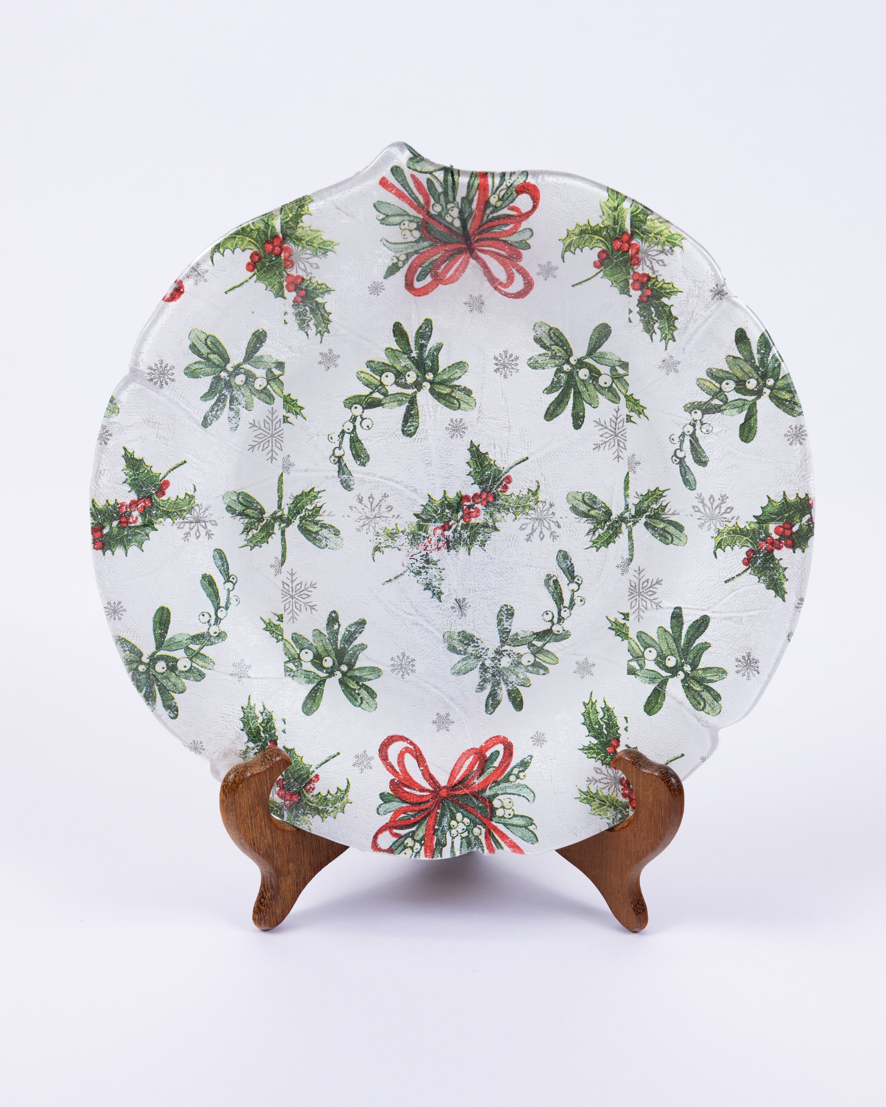 Holly & Mistletoe Plate